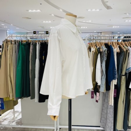 레이스 단장 블라우스