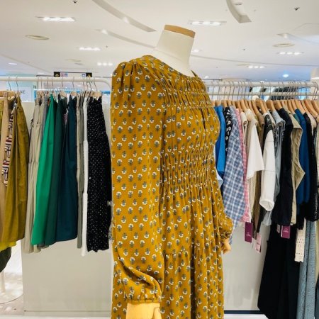 잔꽃 셔링 원피스