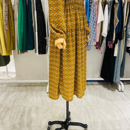 잔꽃 셔링 원피스