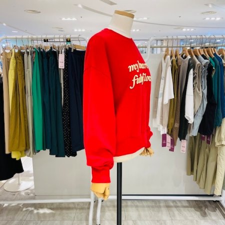 러브 레터링 배색 티셔츠