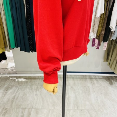 러브 레터링 배색 티셔츠