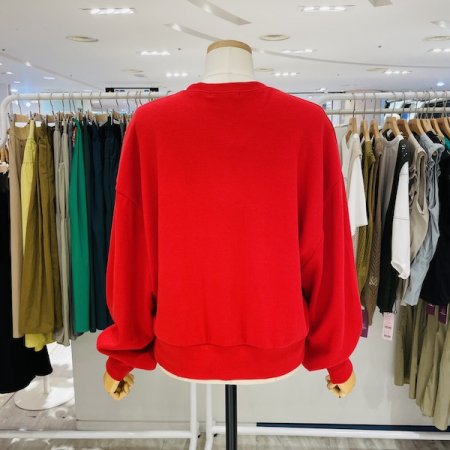 러브 레터링 배색 티셔츠