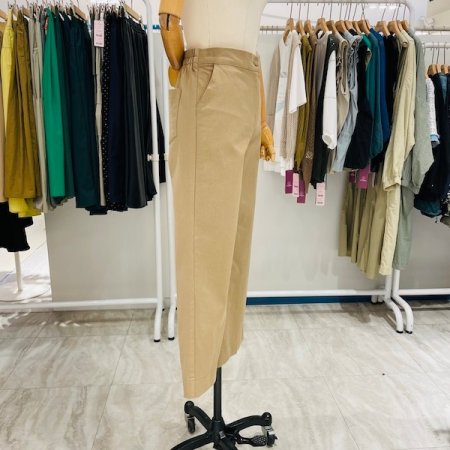 면 세미 와이드 팬츠