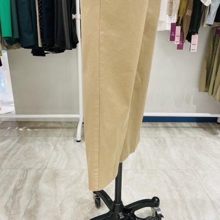 면 세미 와이드 팬츠