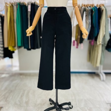 면 세미 와이드 팬츠