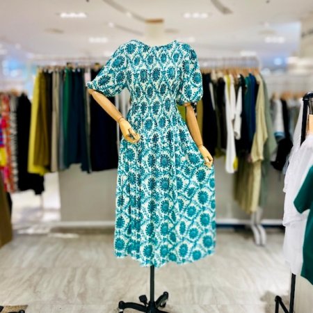 데이지 스모크밴딩 원피스