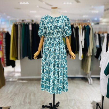 데이지 스모크밴딩 원피스