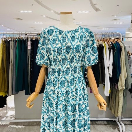 데이지 스모크밴딩 원피스