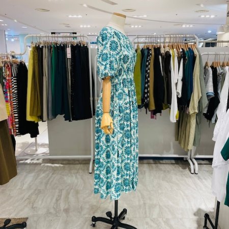 데이지 스모크밴딩 원피스