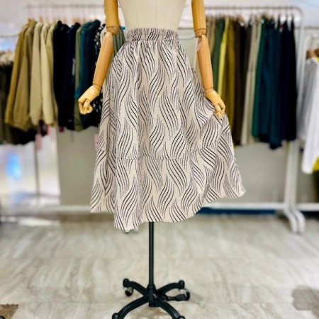 헤이즐 밴딩 A라인 스커트