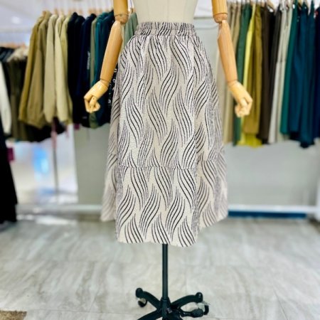 헤이즐 밴딩 A라인 스커트