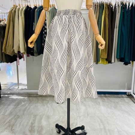 헤이즐 밴딩 A라인 스커트