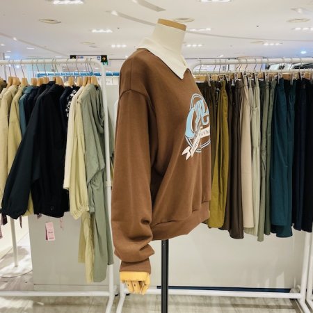 걸스 카라 맨투맨