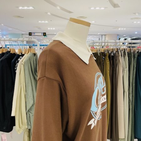 걸스 카라 맨투맨