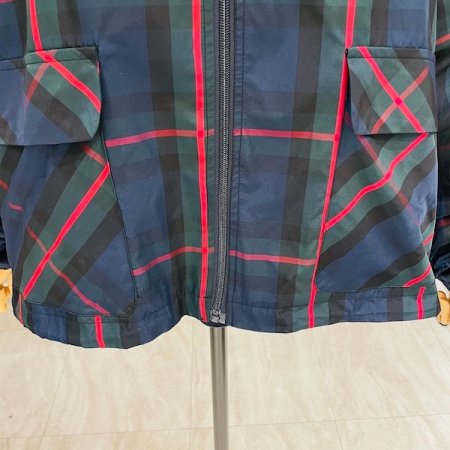 반 후드 체크 점퍼