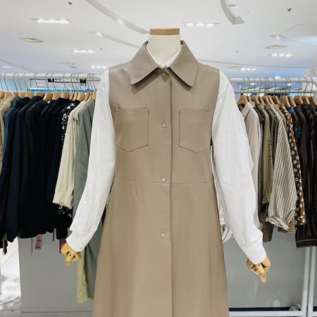 양 가죽 롱 베스트