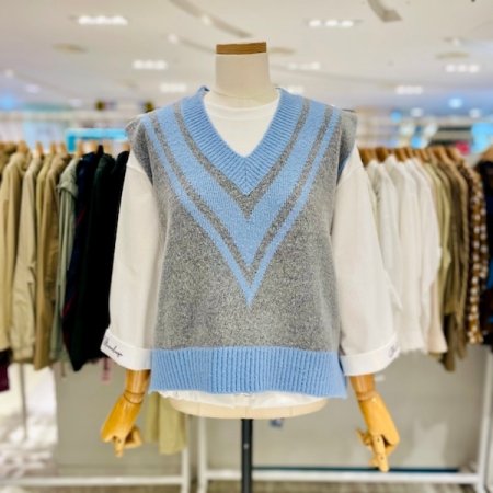 영모스 앞뒤 언발 조끼