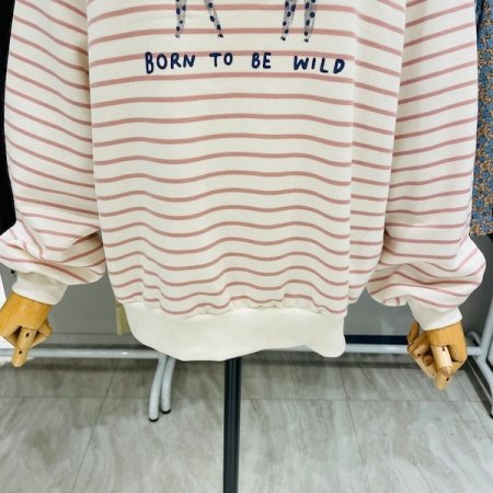 단 와이드 표범 티셔츠