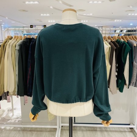 끈 맨투맨 티셔츠