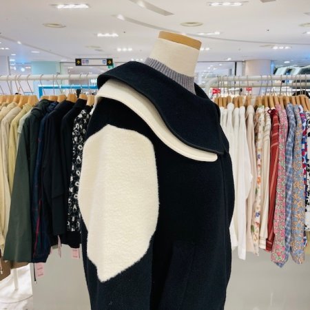 더블 세일러 카라 집업 점퍼