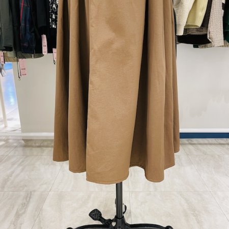 레터링 밴딩 기모 스커트