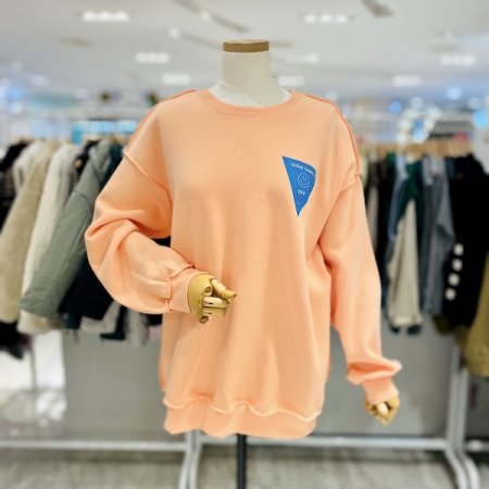 썸씽 루즈핏 기모 맨투맨