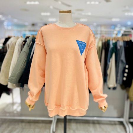 썸씽 루즈핏 기모 맨투맨