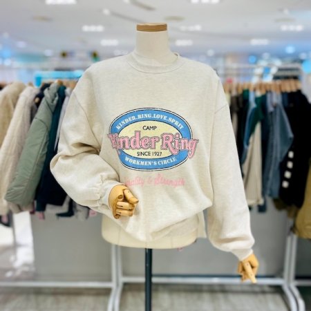 킨더 기모 맨투맨