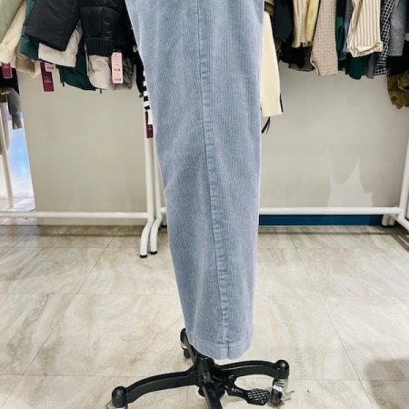 반밴딩 골덴 통 팬츠