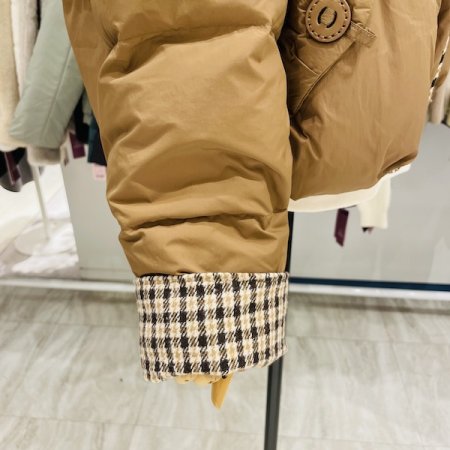 포켓 버튼 덕다운 숏 점퍼