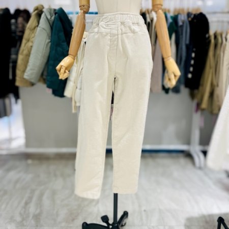 골덴 올 밴딩 배기팬츠