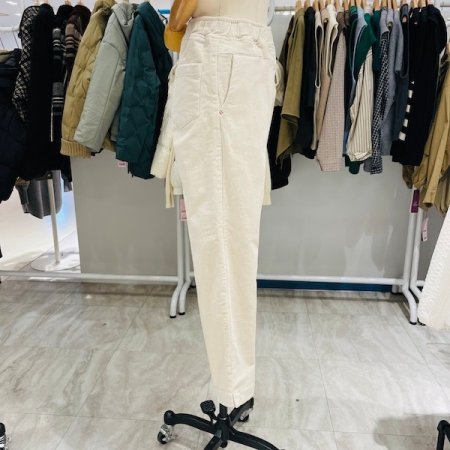 골덴 올 밴딩 배기팬츠