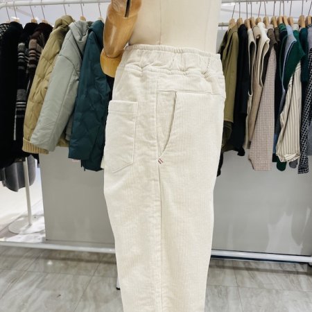 골덴 올 밴딩 배기팬츠