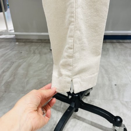 골덴 올 밴딩 배기팬츠