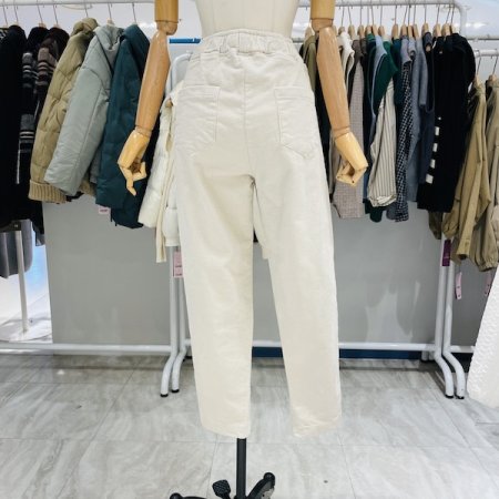 골덴 올 밴딩 배기팬츠