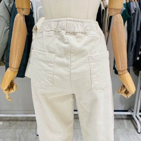 골덴 올 밴딩 배기팬츠