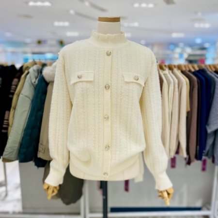 샤멜 반목 니트