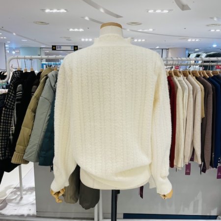 샤멜 반목 니트