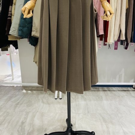 핀턱 기모 벨트 스커트