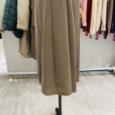 핀턱 기모 벨트 스커트