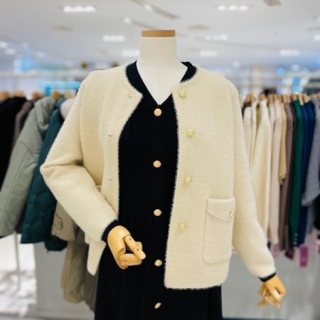 금사 날개사 짜임 자켓