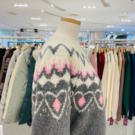 하트 노르딕 니트