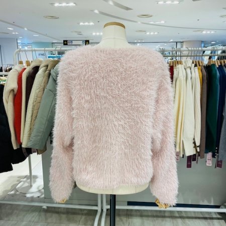 샤인 브이넥 니트