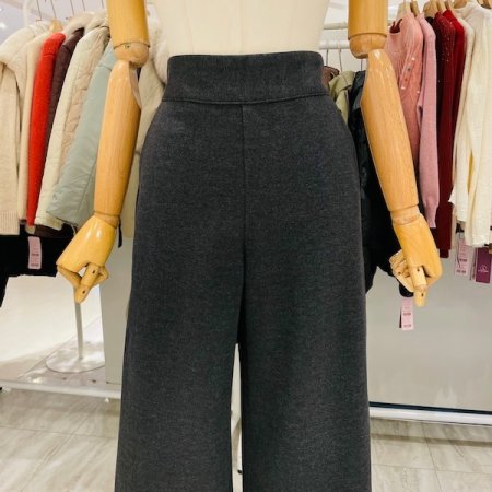 반밴딩 밑단 절개 통기모 팬츠