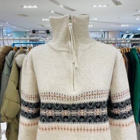 아가일 반집업 니트