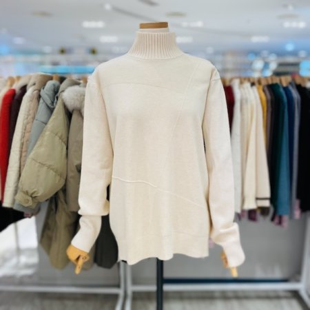 골지 반 목폴라 니트