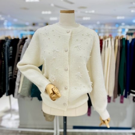 눈꽃 진주 가디건