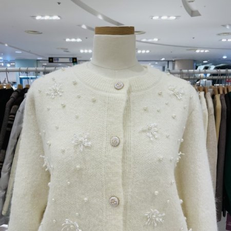 눈꽃 진주 가디건