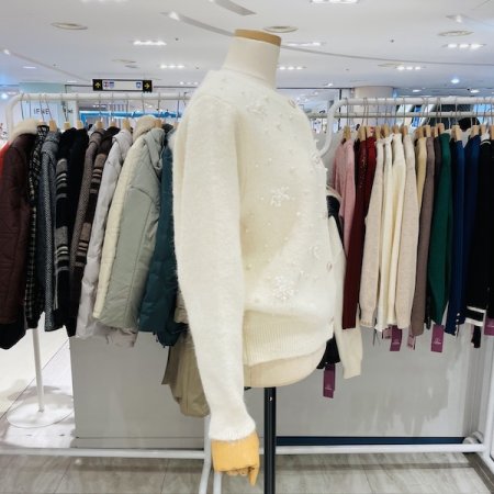 눈꽃 진주 가디건