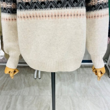 반집업 아가일 니트